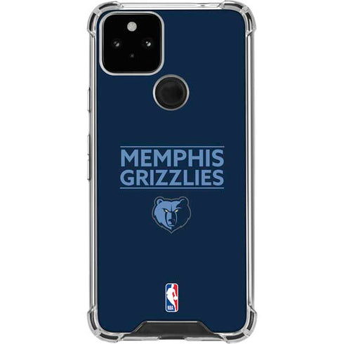 NBA Memphis Grizzlies Standard -  Blue Google Pixel 5 Clear Case